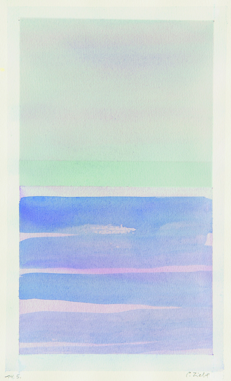 Horizont (Virginia) 2005 Aquarell 16x26cm