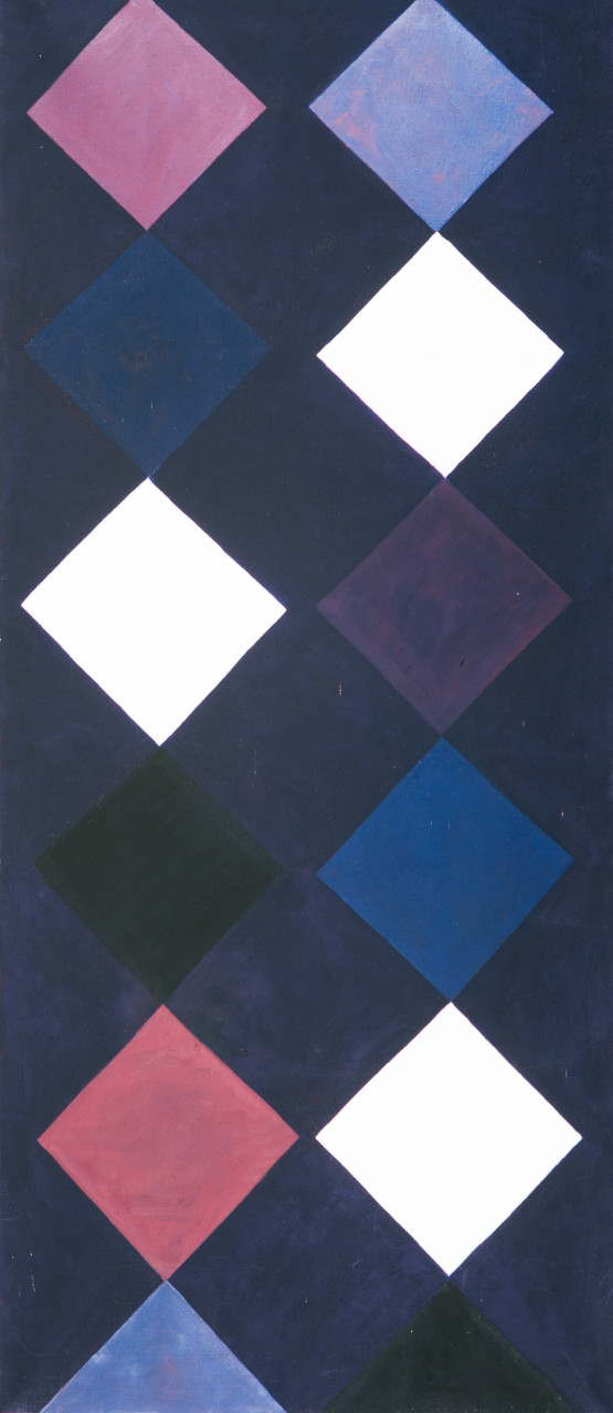 Dunkle Säule 1981 Öl auf Leinwand 65x160cm