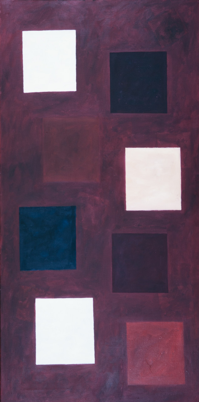 Komposition (Auferstehung) 1979 Öl auf Leinwand 70x140cm