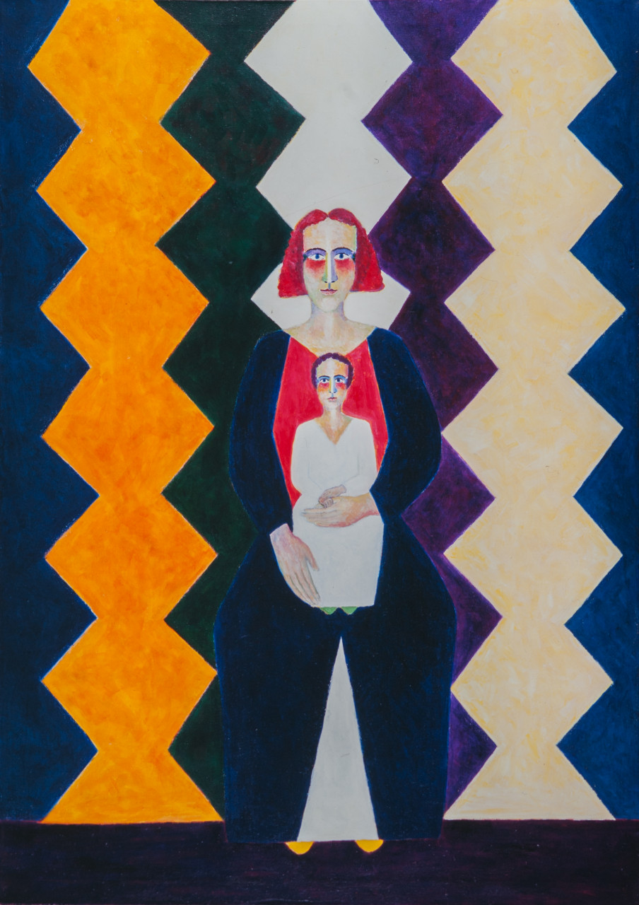 Säulenmadonna 1995 Öl auf Leinwand 100x140cm