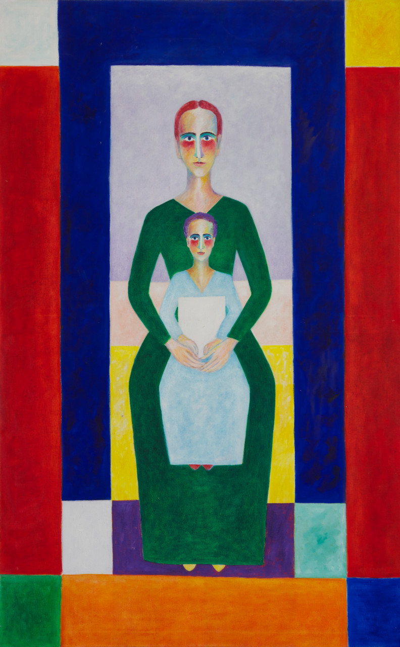 Madonna 1997 Öl auf Leinwand 85x140cm